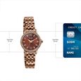 Sonata Poze Quartz Analog Brown Dial Brown Metal Strap Watch For Women - image number 3