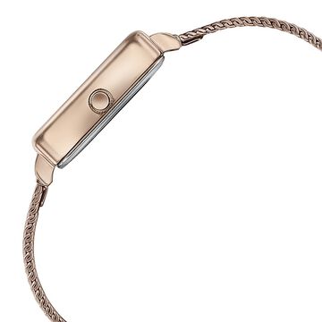 Sonata Quartz Analog White Dial Rose Gold Stainless Steel Strap Watch For Women