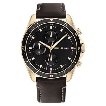 Tommy Hilfiger Black Dial Quartz Multifunction Watch for Men
