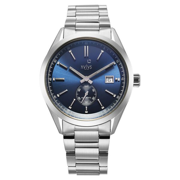 Xylys Automatic Blue Dial Silver Stainless Steel Strap Watch For Men - image number 0