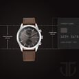 Titan Wrist Wit Quartz Analog with Day and Date Brown Dial Leather Strap Watch for Men - image number 2
