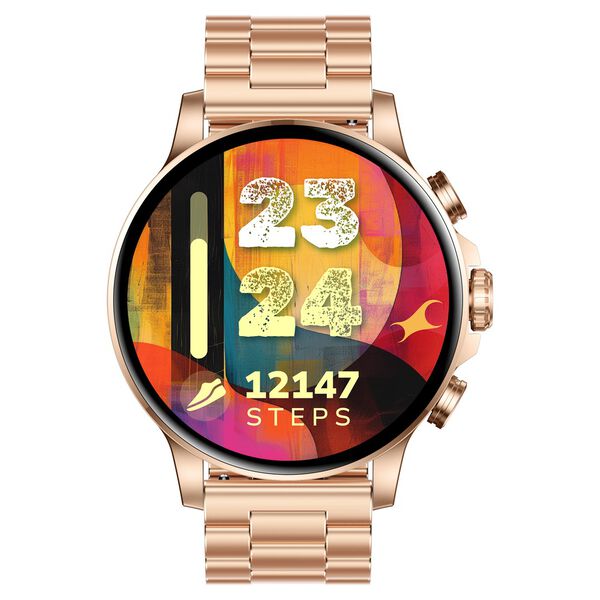 Fastrack Marvellous FX2 Unisex Smart Watch With Rose Gold Metal Strap - image number 0
