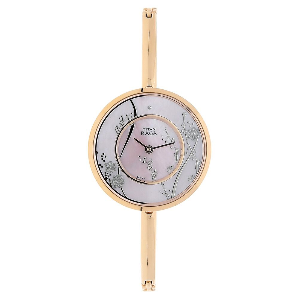 Buy Online Titan Raga Garden of Eden Silver Dial Analog Metal Strap watch for Women nk2541wm01 Titan