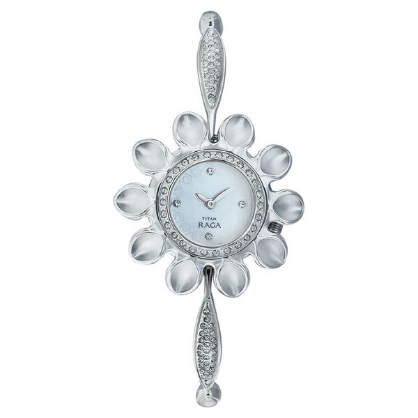 Titan Quartz Analog Mother Of Pearl Dial Watch for Women - image number 0