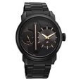 Fastrack Pulse IV Dual Time Analog Watch with Black Dial & Black Stainless Steel Strap For Guys - image number 1