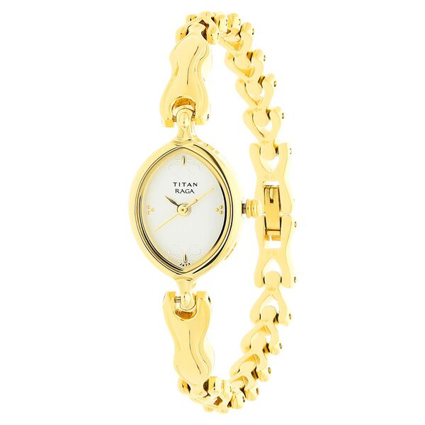 Titan Raga White Dial Women Watch With Metal Strap - image number 1