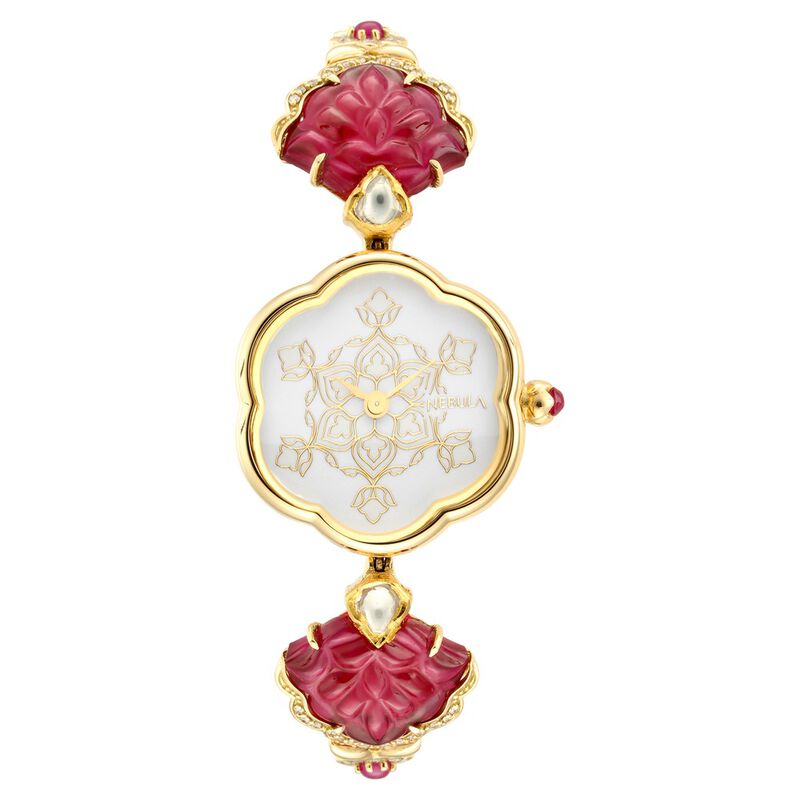 Titan Nebula Deccan Treasures Quartz Analog 18 Karat Solid Gold Watch for Women - image number 2