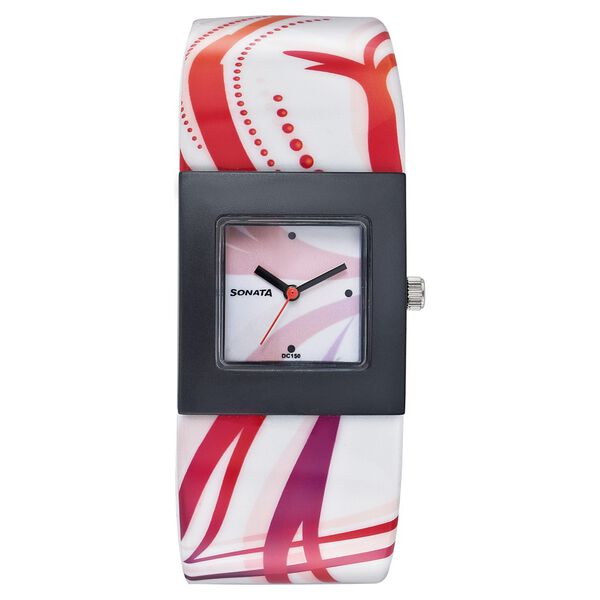 Sonata Quartz Analog Pink Dial Strap Watch for Women - image number 0