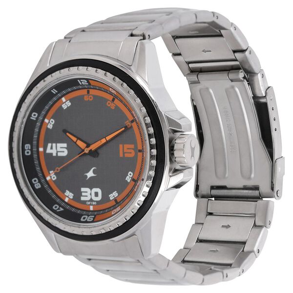Fastrack Quartz Analog Grey Dial Metal Strap Watch for Guys - image number 1