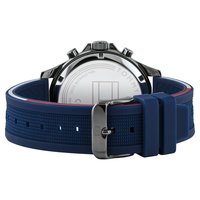 Tommy Hilfiger Quartz Multifunction Blue Dial Silicone Strap Watch for Men - image number 2