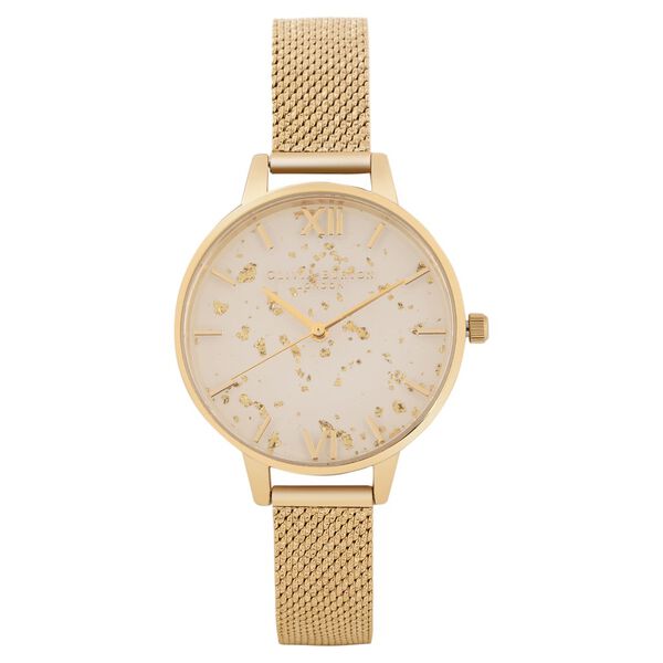 Olivia Burton Quartz Analog Golden Dial Stainless Steel Strap Watch for Women - image number 0