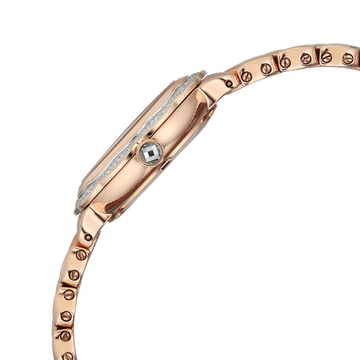 Titan Raga Paris, with Love  Analog White Mosaic Pattern Mother of Pearl Dial Red Stainless Steel Strap Watch For Women