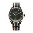 Titan Regalia Opulent Offset Second Hand Green Dial Rose Gold And Black Bimetal Strap Watch For Men - image number 1