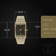 Titan Quartz Analog with Date Black Dial Stainless Steel Strap Watch for Men - image number 2