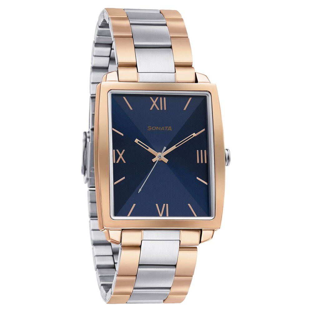 Buy Online Sonata Quartz Analog Stainless Steel Strap Watch for