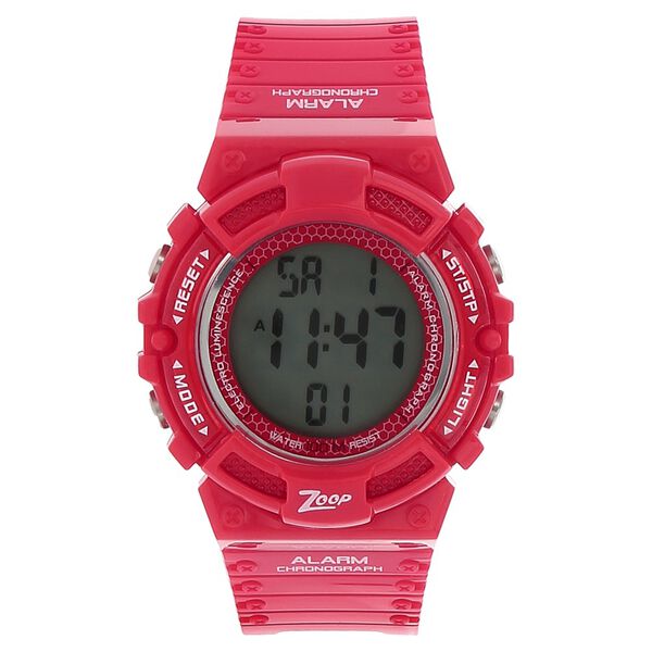 Zoop Digital Watch with Digital Dial & Red Strap for Boys Kids, from House of Titan - image number 0