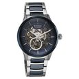 Titan Ceramic Fusion Automatic Blue Dial Silver Dual-Toned Stainless Steel Bracelet Watch for Men - image number 2