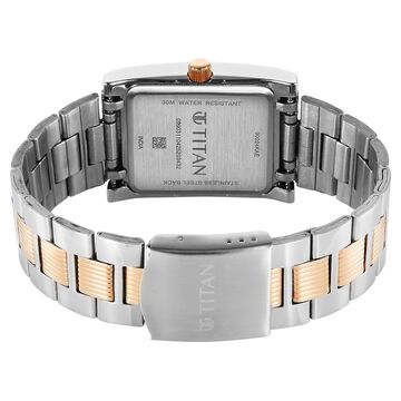 Titan Karishma Wedding Edit Analog with Day Date With Blue Dial Two Toned Stainless Steel Strap Watch for Men