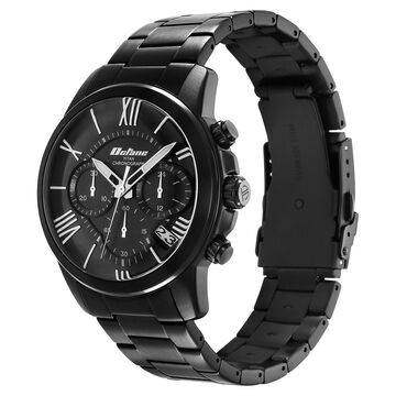 Titan Octane Classic Sporty Black Dial Chronograph Stainless Steel Strap Watch for Men