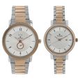 Titan Bandhan Silver Dial Analog with Date Stainless Steel Strap Watch for Couple