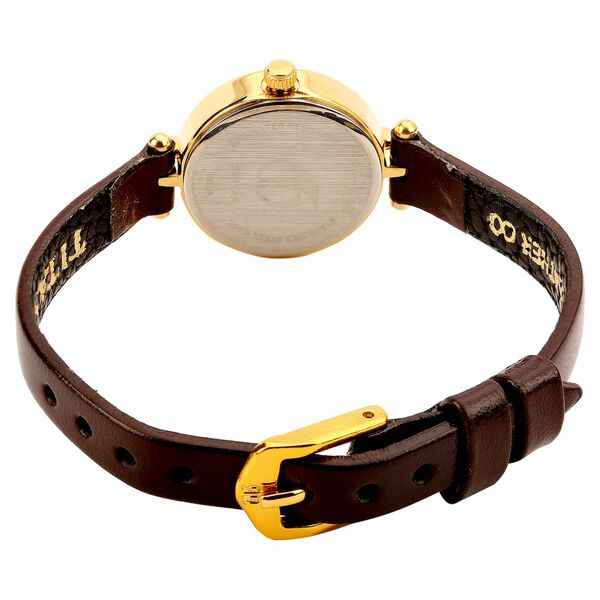 Titan Quartz Analog Silver Dial Leather Strap Watch for Women - image number 2