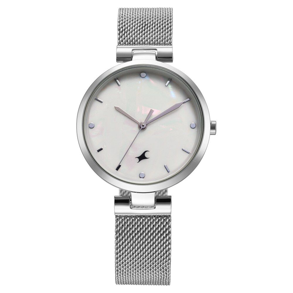 Fastrack Stunners X Quartz Analog Mother Of Pearl Dial Stainless Steel Strap Watch For Girls-image-36