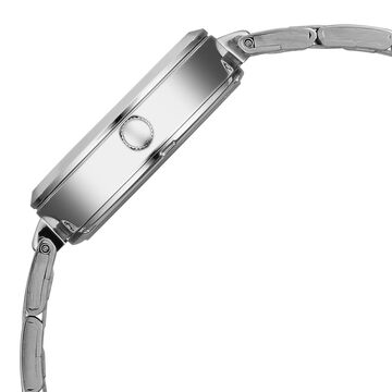 Vyb Starlet By Fastrack Quartz Analog Mother of Pearl Dial Silver Stainless Steel Strap Watch For Girls