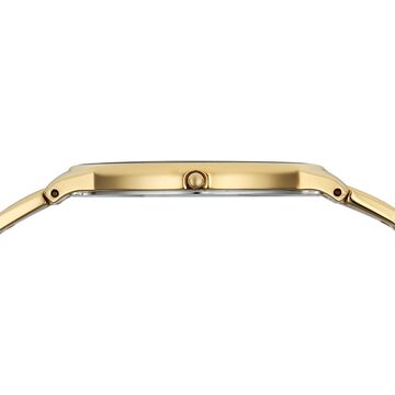Titan Edge Gleam Quartz Analog Green Dial Golden Stainless Steel Strap Watch For Women