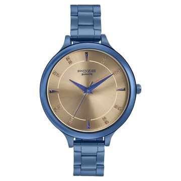 Sonata Poze Quartz Analog Rose Gold Dial Metal Strap Watch for Women