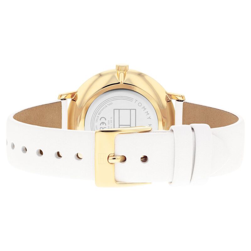 Tommy Hilfiger Quartz Multifunction Silver Dial Leather Strap Watch for Women - image number 2