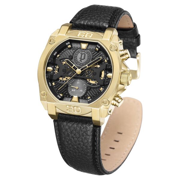 Police Quartz Multifunction Grey Dial Leather Strap Watch for Men - image number 2