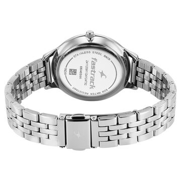 Fastrack Stunners X Quartz Analog Green Dial Stainless Steel Strap Watch For Girls