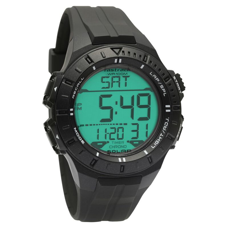 Buy Online Fastrack Streetwear Digital Dial PU Strap Watch for Guys -  nr38067pp03 | Titan