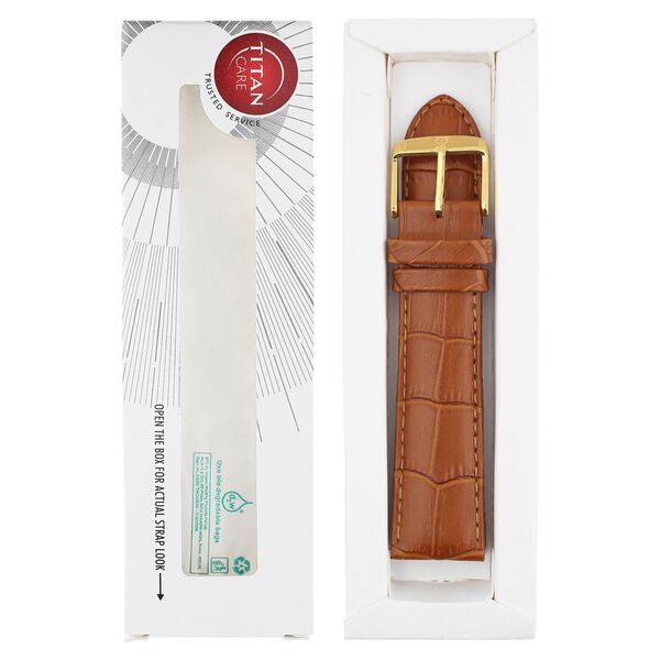 22 mm Tan Genuine Leather Straps for Men - image number 5