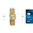 Sonata Poze Quartz Analog Silver Dial Golden Metal Strap Watch For Women - image number 3