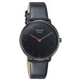 Sonata Sleek Quartz Analog Black Dial Black Leather Strap Watch for Women - image number 1