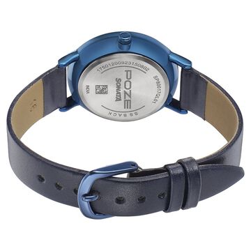 Sonata Poze Quartz Analog Blue dial Leather Strap Watch for Women