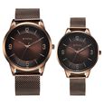 Titan Bandhan Quartz Analog Brown Dial Stainless Steel Strap Watch for Couple - image number 0