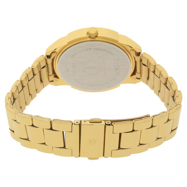 Titan Quartz Analog with Day and Date White Dial Stainless Steel Strap Watch for Men - image number 3