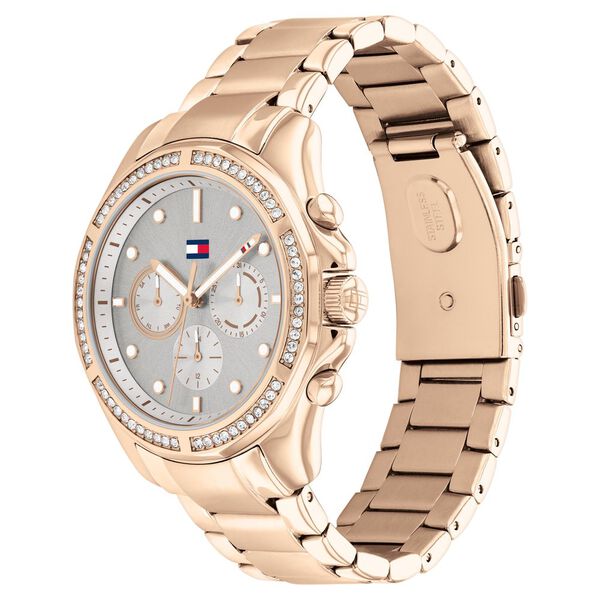 Tommy Hilfiger Multifunction Grey Dial Stainless Steel Strap Watch for Women - image number 1