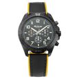 Titan Octane Hyper Lume Black Dial Chronograph Leather Strap watch for Men - image number 1