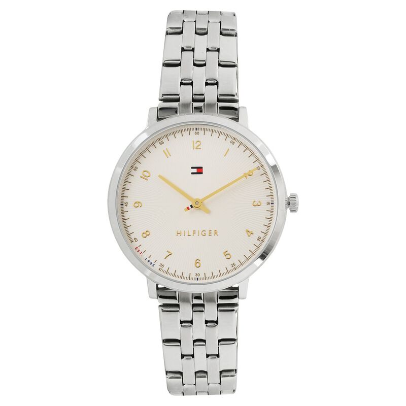 Tommy Hilfiger Quartz Analog Silver Dial Stainless Steel Strap Watch for Women