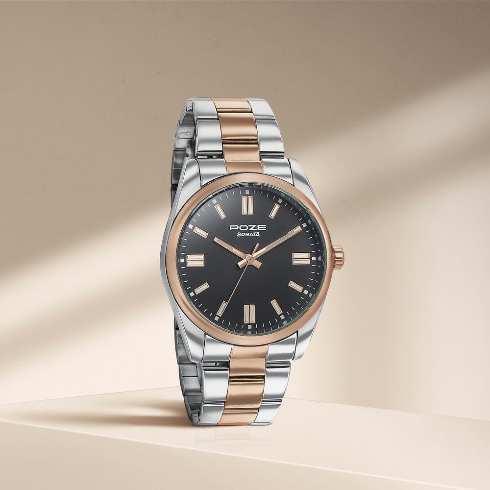 Sonata metal strap watches 2025
