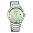 Titan Classique Slim Wear Quartz Analog Pastel Green Dial Silver Stainless Steel Strap Refined Formal Dress Men's Watch - image number 1