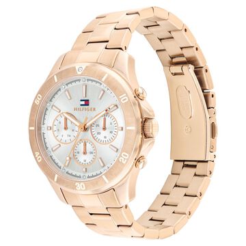 Tommy Hilfiger Quartz Multifunction Silver Stainless Steel Strap for Women