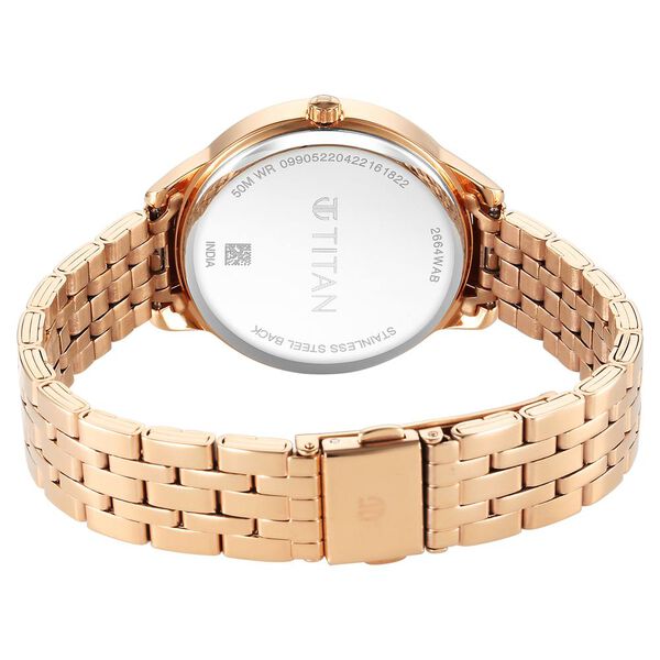 Titan Pastel Dreams Purple Dial Analog Metal Strap watch for Women - image number 4