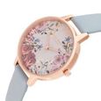 Olivia Burton Quartz Analog Pink Dial Leather Strap Watch for Women - image number 1