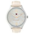 Tommy Hilfiger Quartz Analog Silver Dial Leather Strap Watch for Women - image number 0