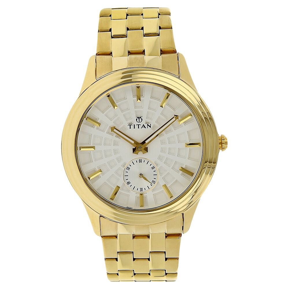 Buy Online Titan Quartz Multifunction Silver Dial Stainless Steel Strap Watch for Men nn1722ym01 Titan