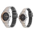 Titan Bandhan Eternal Pair Analog with Date and Black Dial Dual Tone Stainless Steel Strap Watch for Couples - image number 2